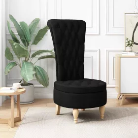  Papucs fotel Fekete 56,5 x 70 x 110 cm szövet
