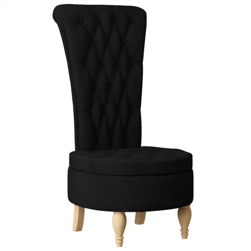  Papucs fotel Fekete 56,5 x 70 x 110 cm szövet