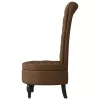  Papucs fotel Barna 56,5 x 70 x 110 cm Műsuede Bőr