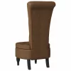  Papucs fotel Barna 56,5 x 70 x 110 cm Műsuede Bőr