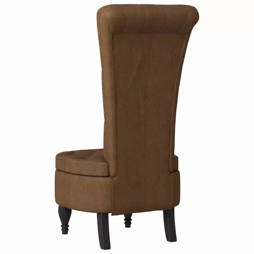  Papucs fotel Barna 56,5 x 70 x 110 cm Műsuede Bőr