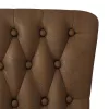  Papucs fotel Barna 56,5 x 70 x 110 cm Műsuede Bőr