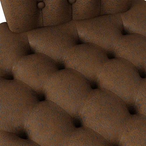 Papucs fotel Barna 56,5 x 70 x 110 cm Műsuede Bőr