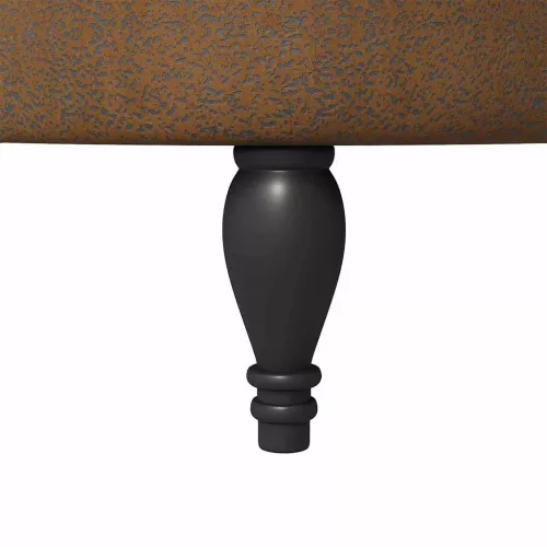  Papucs fotel Barna 56,5 x 70 x 110 cm Műsuede Bőr