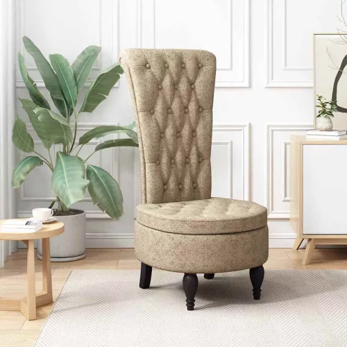  Papucs fotel Világosszürke 56,5 x 70 x 110 cm Műsuede Bőr