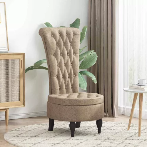  Papucs fotel Világosszürke 56,5 x 70 x 110 cm Műsuede Bőr