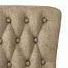  Papucs fotel Világosszürke 56,5 x 70 x 110 cm Műsuede Bőr