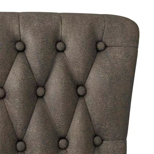  Papucs fotel Sötétszürke 56,5 x 70 x 110 cm Műsuede Bőr