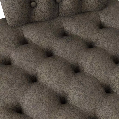  Papucs fotel Sötétszürke 56,5 x 70 x 110 cm Műsuede Bőr