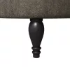  Papucs fotel Sötétszürke 56,5 x 70 x 110 cm Műsuede Bőr