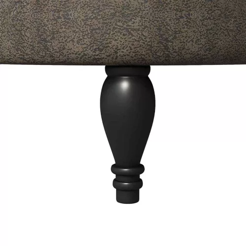  Papucs fotel Sötétszürke 56,5 x 70 x 110 cm Műsuede Bőr