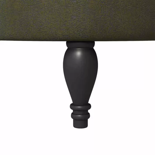  Papucs fotel Katonai zöld 56,5 x 70 x 110 cm Műsuede Bőr