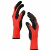  Munkakesztyűk 12 pcs Piros és Fekete 10 / xl Latex bevonat