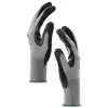  Munkakesztyűk 12 pcs Szürke és fekete 11 / XXL Poliészter