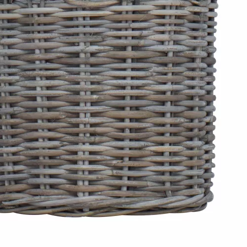  Virágkosár tárolóval 2 pcs Szürke Lacak rattan
