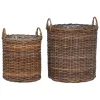  Virágkosár tárolóval 2 pcs Barna Lacak rattan