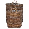  Virágkosár tárolóval 2 pcs Barna Lacak rattan