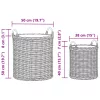  Virágkosár tárolóval 2 pcs Barna Lacak rattan