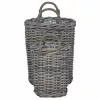 Virágcserép Kosár tárolóval 2 pcs Szürke Kubu rattán
