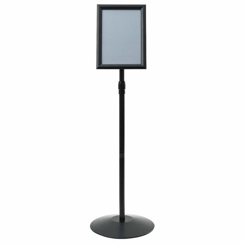  Pedestal poszter állvány Fekete a4 Alumínium és PVC