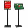  Pedestal poszter állvány Fekete a3 Alumínium és PVC
