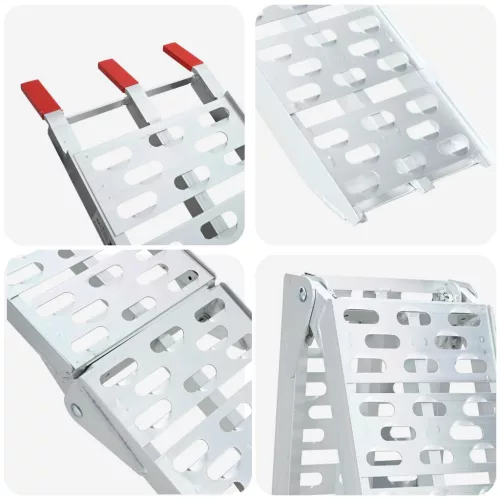  Rakodó Rámpa 2 pcs Ezüst 222 x 29 x 14 cm Alumínium