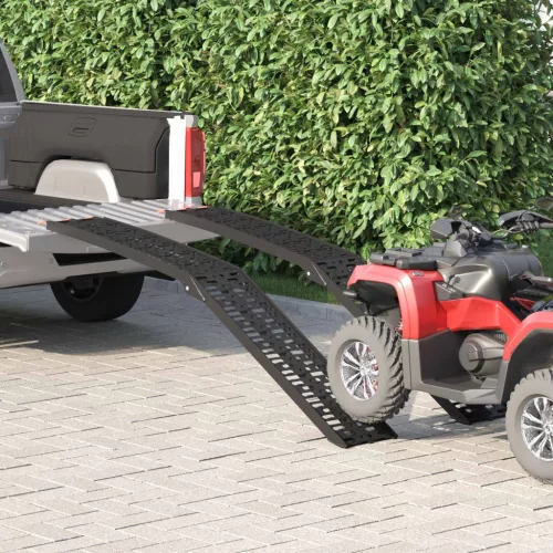  Rakodó Rámpa 2 pcs Fekete 222 x 29 x 14 cm Alumínium