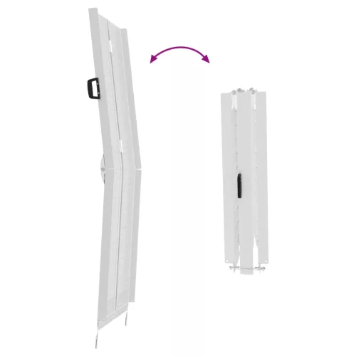  Kerekesszék rámpa Ezüst 183 x 73 x 11 cm Alumínium