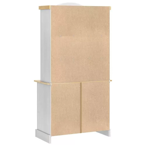  Széf fiókkal Fehér 100 x 48,5 x 179 cm Tömör fenyőfa