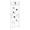  Kerti Kerítés Rács 3 pcs Fekete 112 x 40 cm Acél