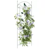  Kerti Kerítés Rács 3 pcs Zöld 112 x 40 cm Acél