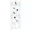  Kerti Kerítés Rács 3 pcs Zöld 112 x 40 cm Acél