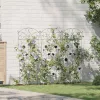  Kerti Kerítés Rács 3 pcs Zöld 112 x 40 cm Acél