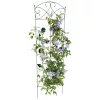  Kerti Kerítés Rács 3 pcs Zöld 112 x 40 cm Acél