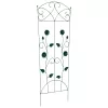  Kerti Kerítés Rács 3 pcs Zöld 112 x 40 cm Acél
