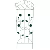  Kerti Kerítés Rács 3 pcs Zöld 112 x 40 cm Acél