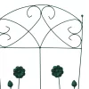  Kerti Kerítés Rács 3 pcs Zöld 112 x 40 cm Acél