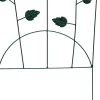  Kerti Kerítés Rács 3 pcs Zöld 112 x 40 cm Acél