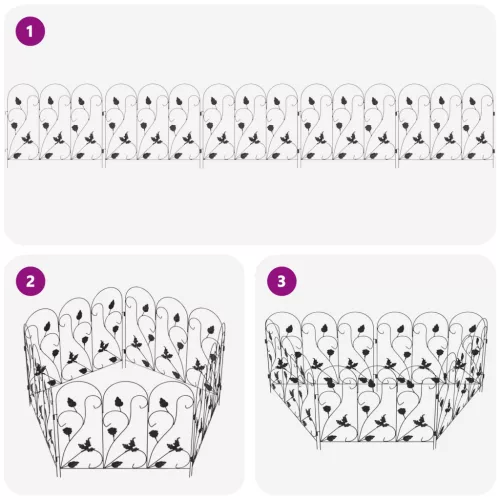  Kerti Kerítés Rács Fekete