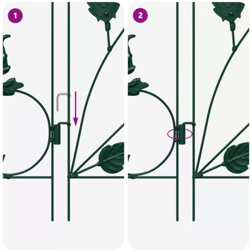  Kerti Kerítés Rács Zöld