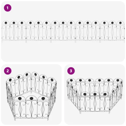  Kerti Kerítés Rács Fekete