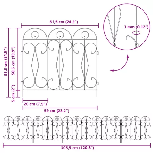  Kerti Kerítés Rács Fekete