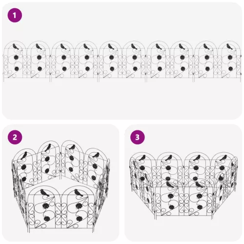  Kerti Kerítés Rács Fekete