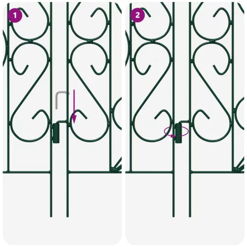  Kerti Kerítés Rács Zöld