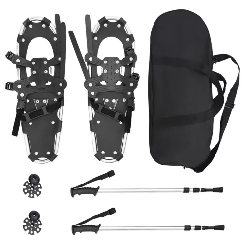  3 az 1-ben hólánc túrabotokkal Ezüst 25 hüvelyk