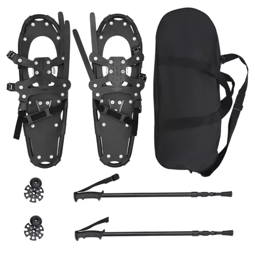  3 az 1-ben hólánc túrabotokkal Fekete 25 hüvelyk