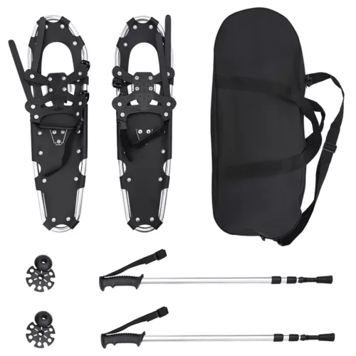  3 az 1-ben hólánc túrabotokkal Ezüst 30 hüvelyk