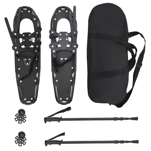  3 az 1-ben hólánc túrabotokkal Fekete 30 hüvelyk