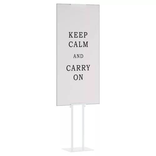  Kiállító Állvány Fehér 30 x 24 x 214 cm Acél