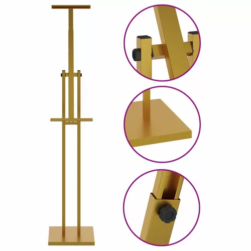  Kiállító Állvány Arany 26,5 x 26,5 x 127 cm Acél